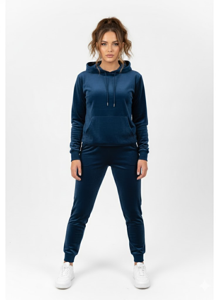 Veliūro Treningai Su Kapišonu