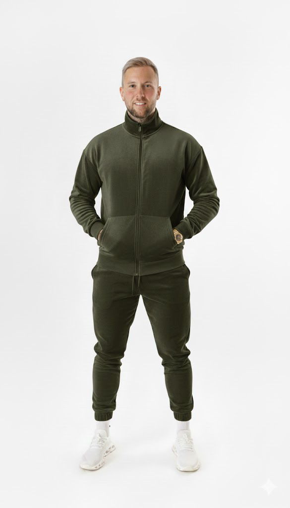 Veliūro Treningai Su Užtrauktuku