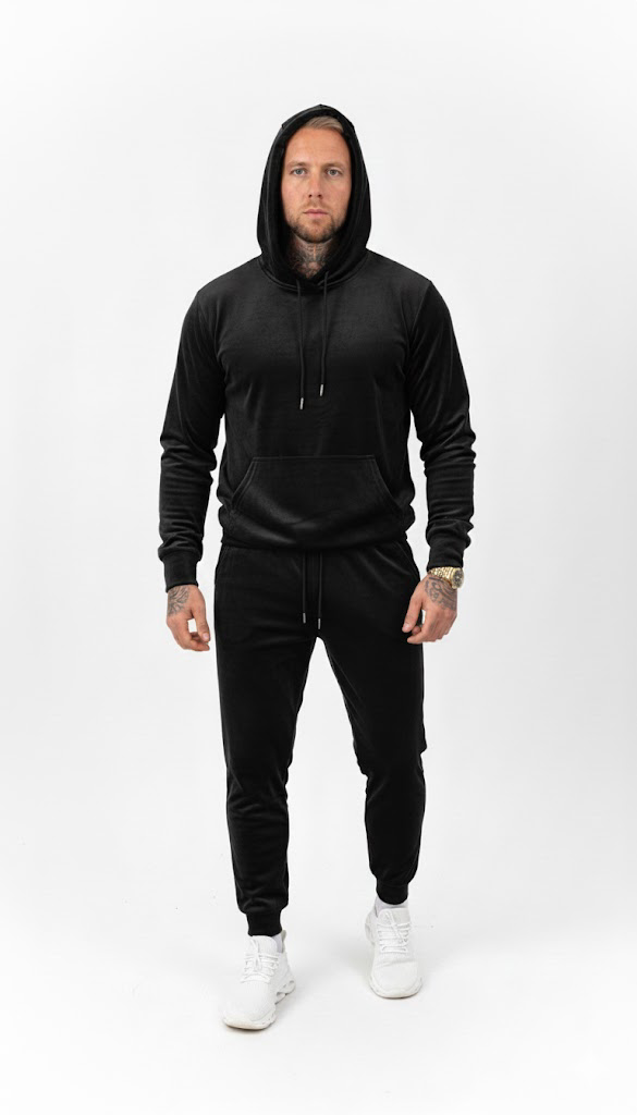 Veliūro Treningai Su Kapišonu